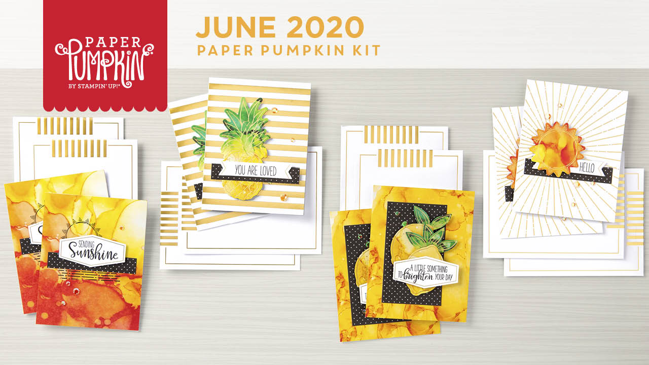 The June 2020 Box of Sunshine Paper Pumpkin Kit. - Stampin’ Up!® - Stamp Your Art Out! www.stampyourartout.com