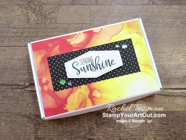 I’m excited to share with you what I created with the June 2020 Box of Sunshine Paper Pumpkin Kit – fun and easy magnetic bookmarks, a center step fun fold card, a 12x12 scrapbook page layout, and three decorated boxes (one of them made from a card in the kit!). Click here for photos of all these projects, a video with directions, measurements and tips for making them, and a complete product list linked to my online store! - Stampin’ Up!® - Stamp Your Art Out! www.stampyourartout.com