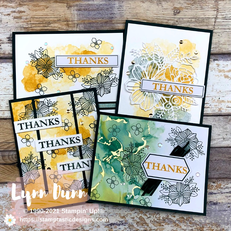 June 2021 Paper Pumpkin Kit Card Ideas - Expressions in Color | Lynn Dunn